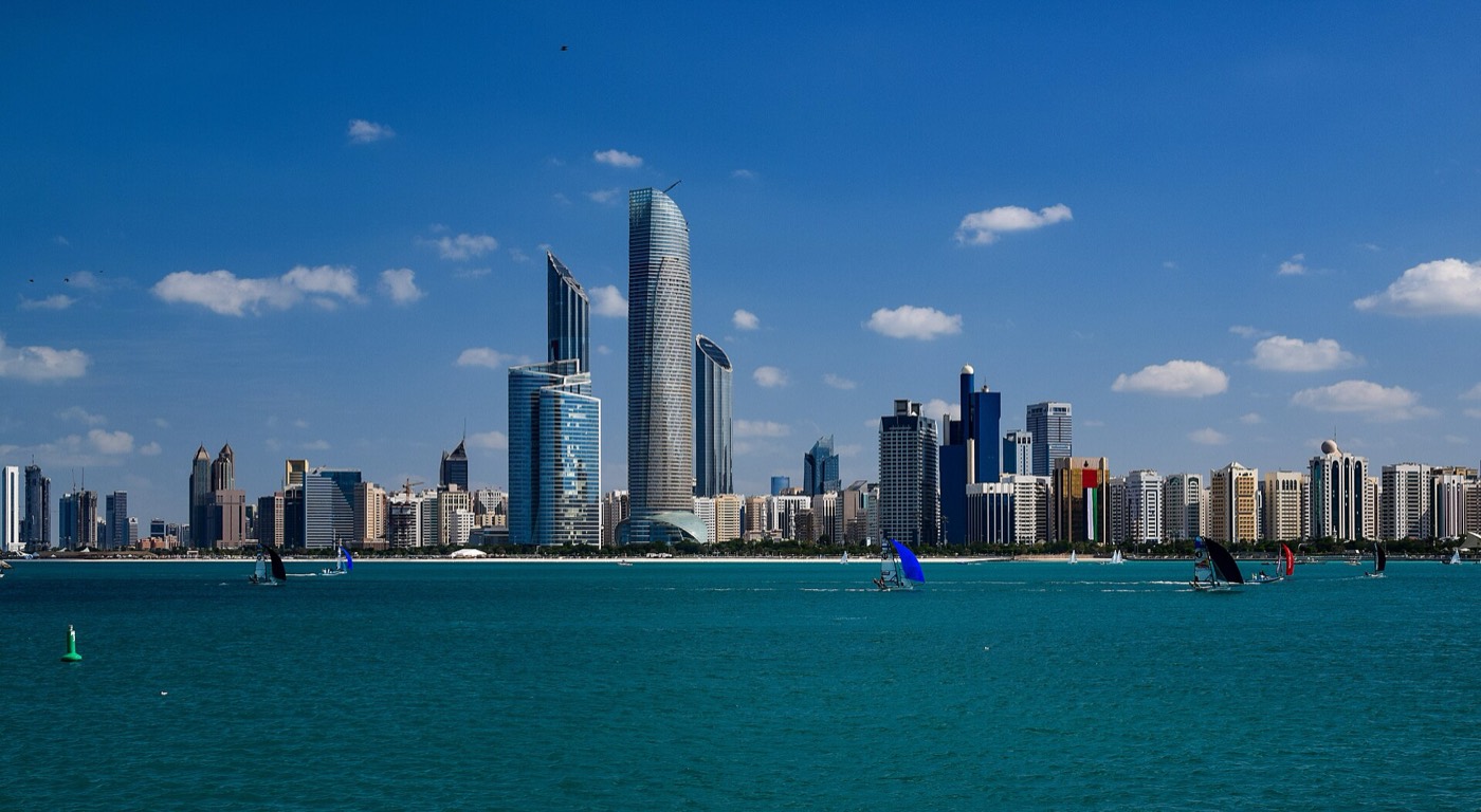 Foto real de referência turística de Abu Dhabi, Emirados Árabes Unidos