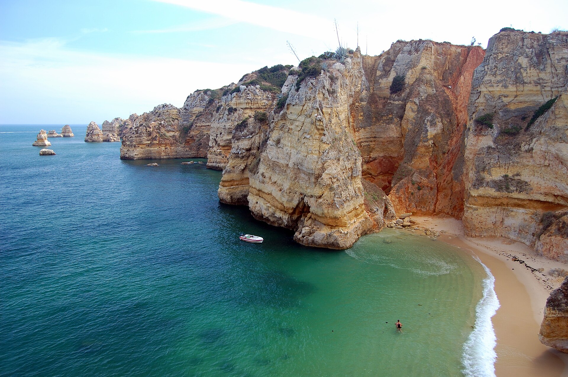 Foto real de referência turística de Algarve, Portugal