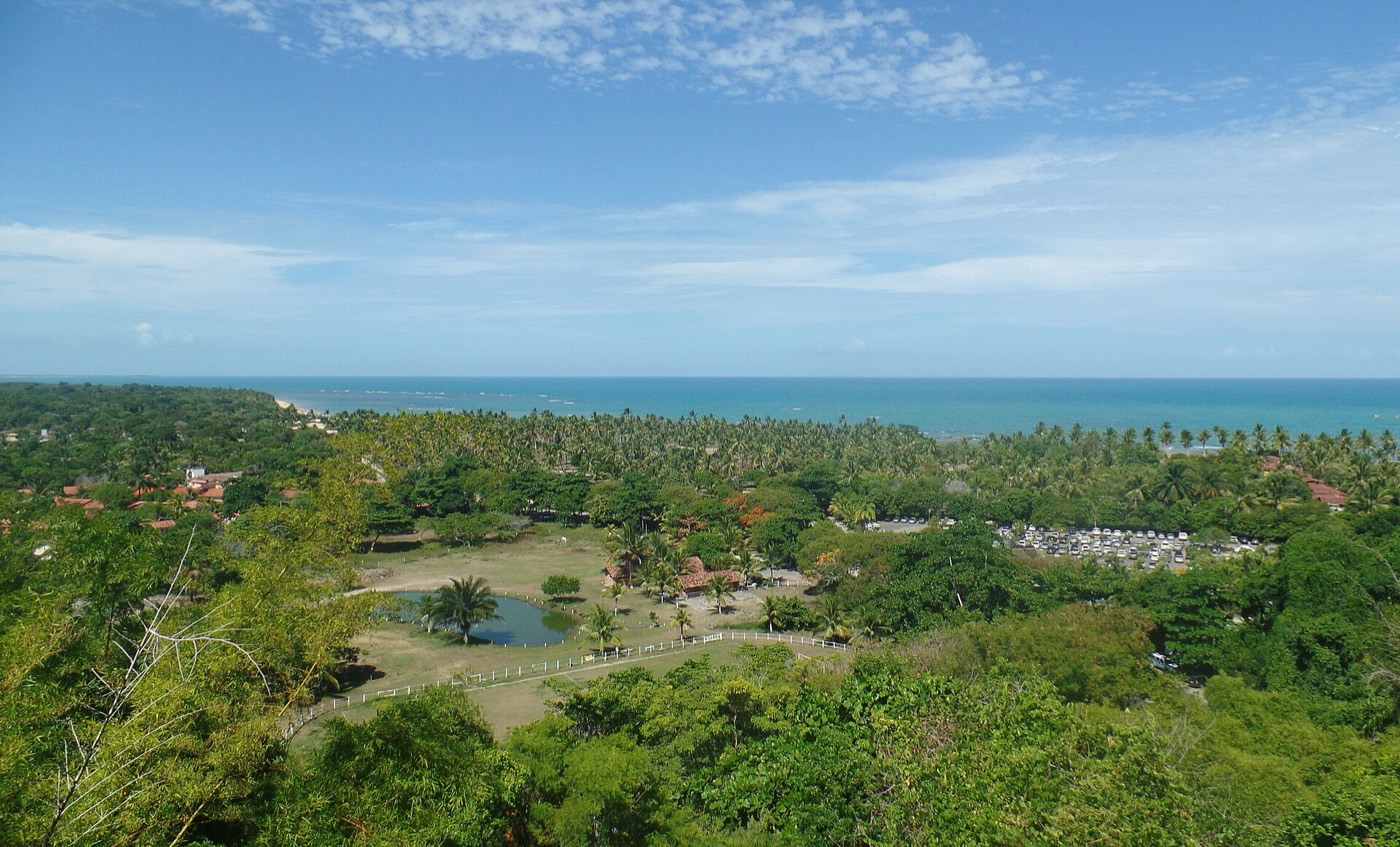 Foto real de referência turística de Arraial d'Ajuda, Brasil