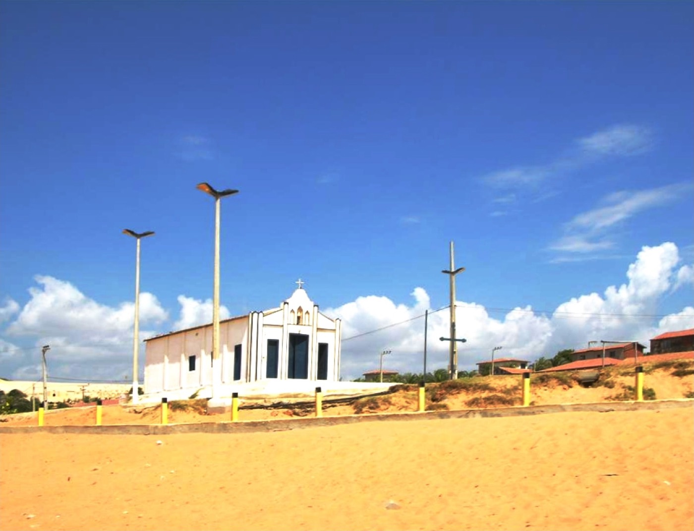Foto real de referência turística de Canoa Quebrada, Brasil