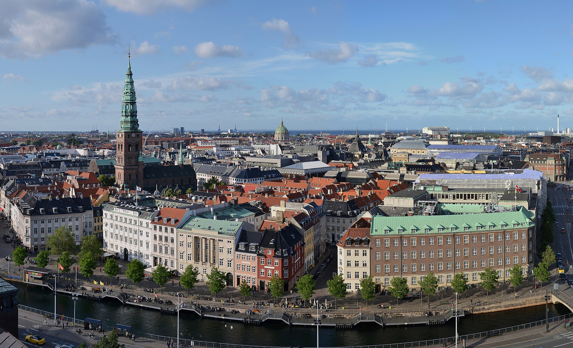 Foto real de referência turística de Copenhague, Dinamarca
