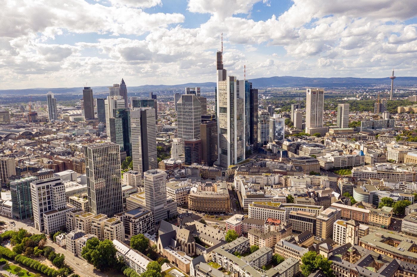 Foto real de referência turística de Frankfurt, Alemanha