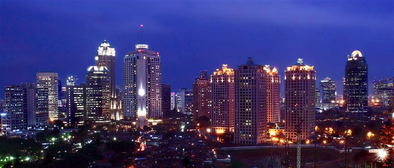 Foto real de referência turística de Jakarta, Indonésia