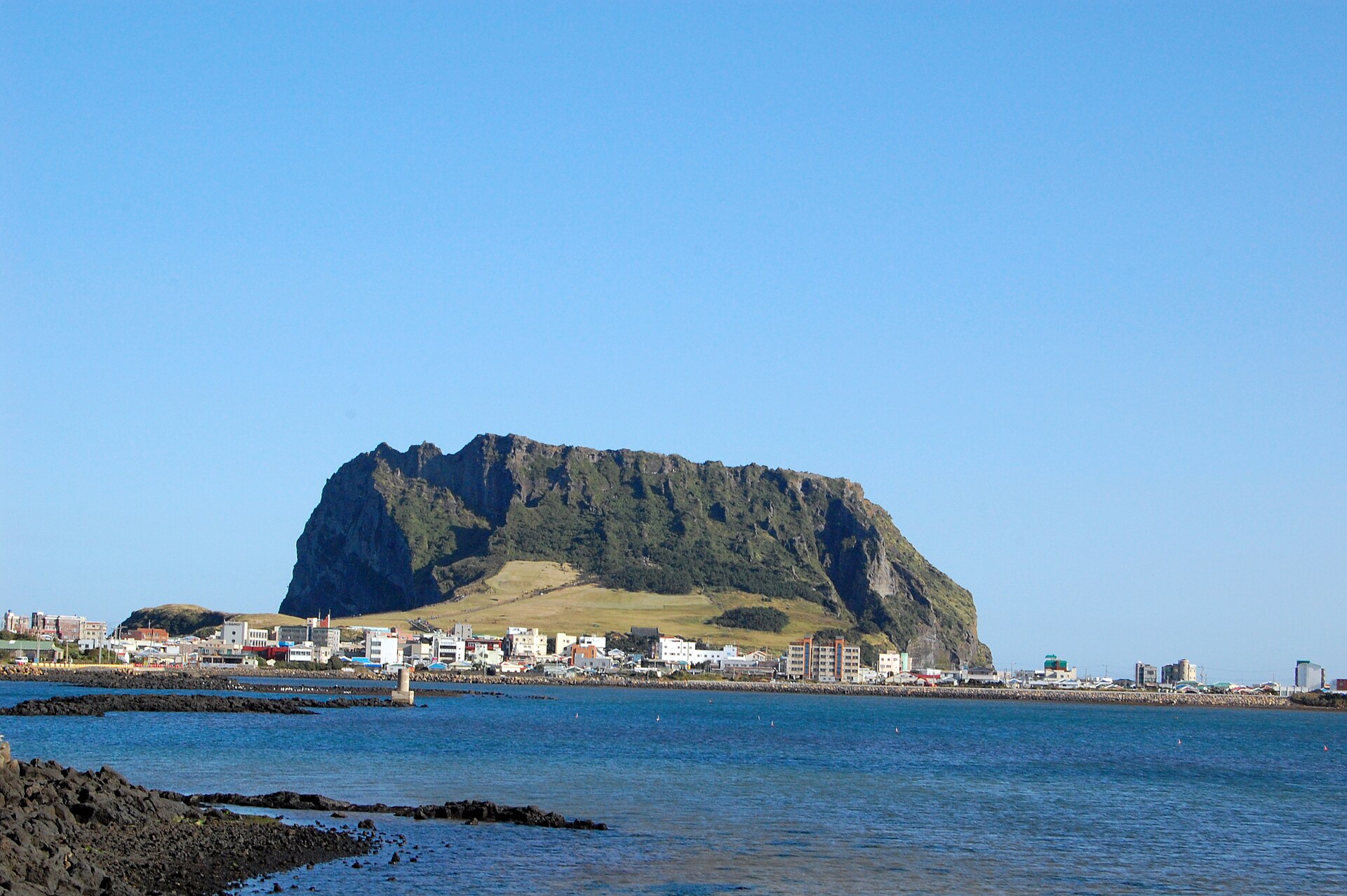 Foto real de referência turística de Jeju, Coreia do Sul