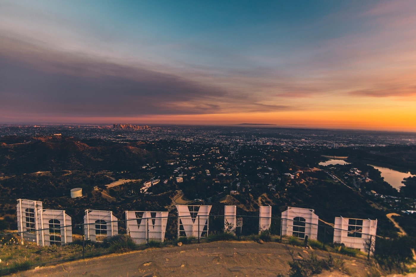 Letreiro de Hollywood em Los Angeles