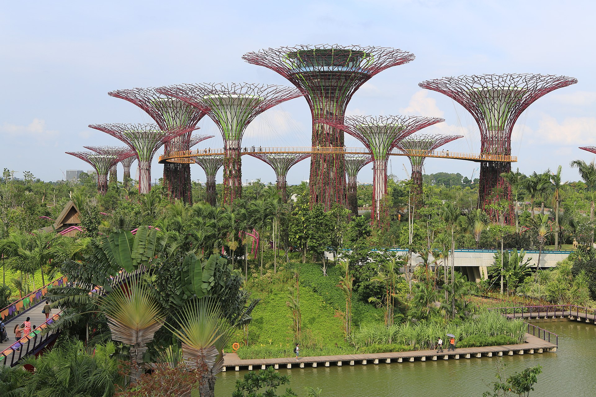 Foto real de referência turística de Singapura, Singapura