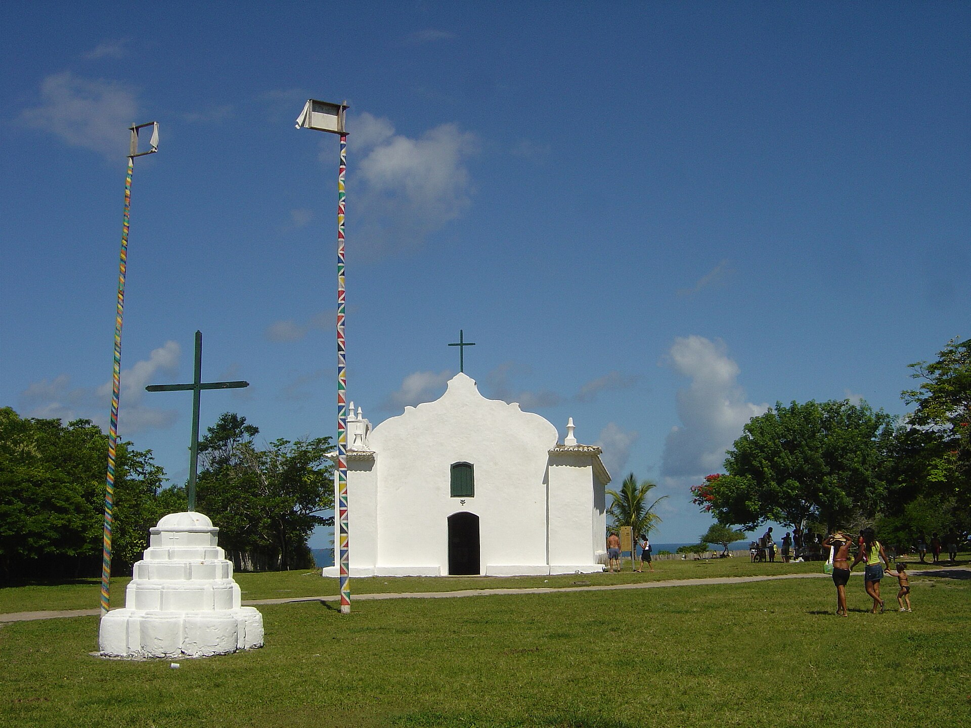 Foto real de referência turística de Trancoso, Brasil