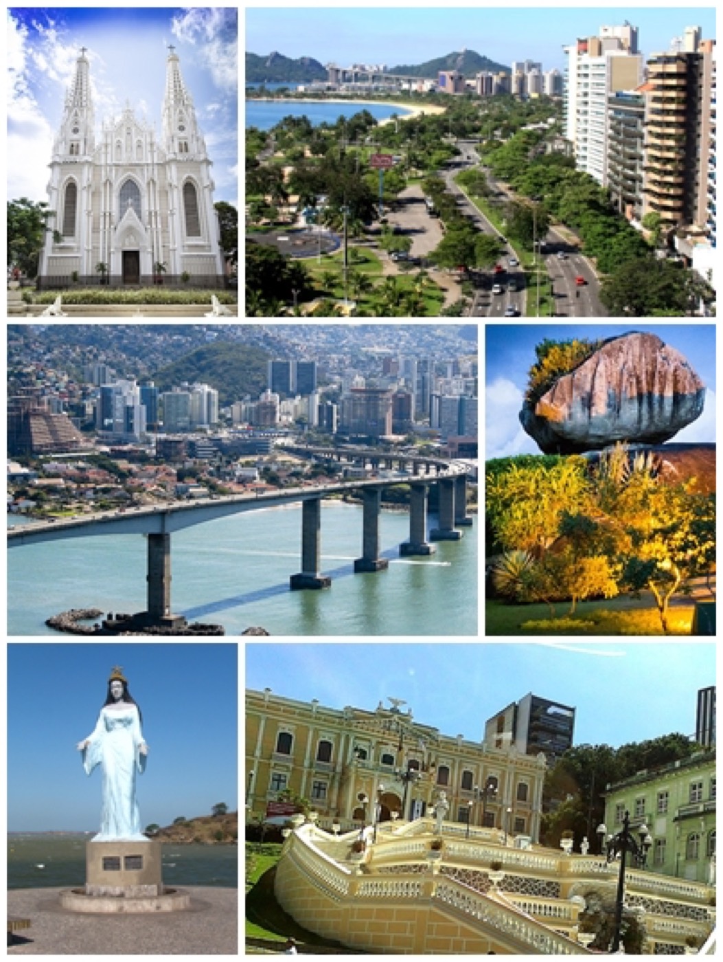 Foto real de referência turística de Vitória, Brasil